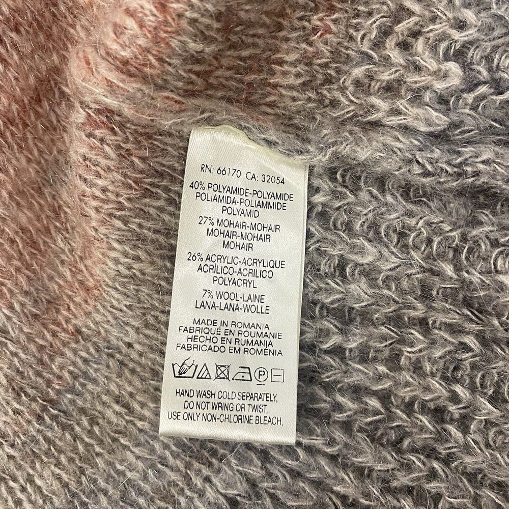 Anthropologie Knitted & Knotted Peplum Ombre Open Cardigan Sweater Size Large - Picture 7 of 10